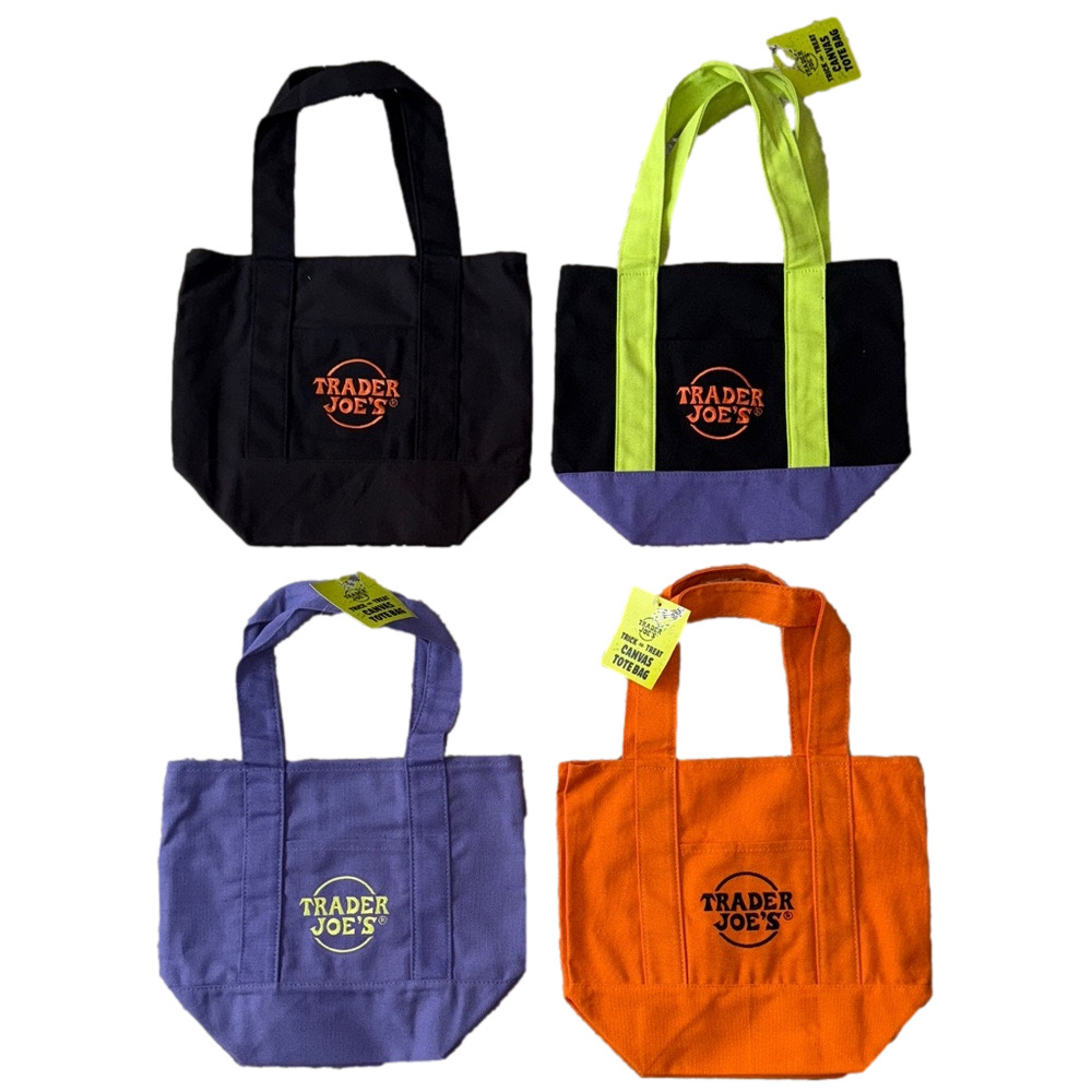 NWT Limited Edition Trader Joe’s Halloween Trick or Treat Tote Bag Set